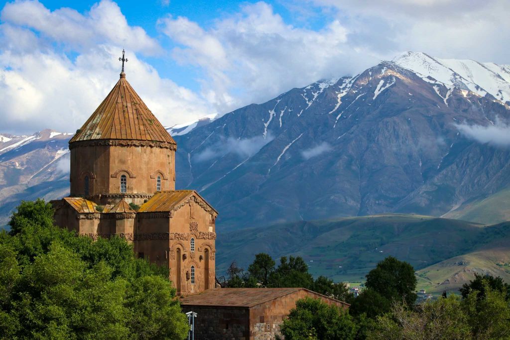 Akdamar Island in Van Lake. The Armenian Cathedral Church of the Holy Cross - Akdamar - Ahtamara - Turkey