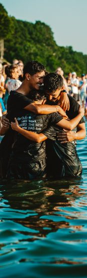 Experience joy getting baptized at Engedi Church in West Michigan.